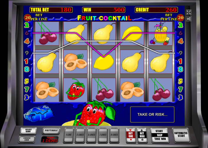 Игровой автомат Fruit Cocktail - идеальные выигрыши на сайт Вулкан 24 онлайн