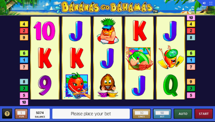 Игровой автомат Bananas go Bahamas — фортуна на стороне игроков в казино GMSlots