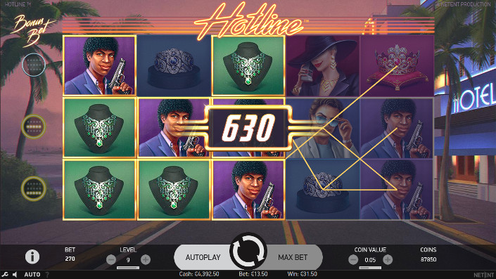 Игровой автомат Hotline - выиграй крупно в сasino X онлайн